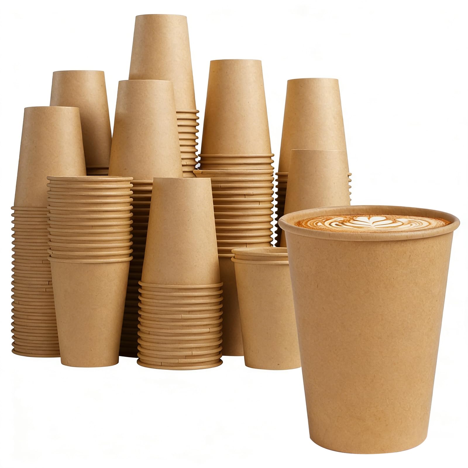Lamosi Kraft Paper Cups - Unbleached Disposable Cups