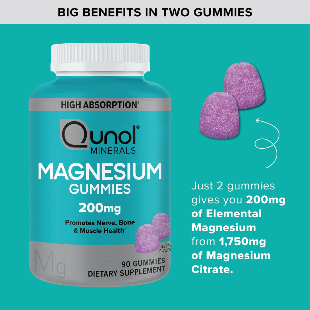 Qunol Magnesium Gummies High Absorption 200 mg


