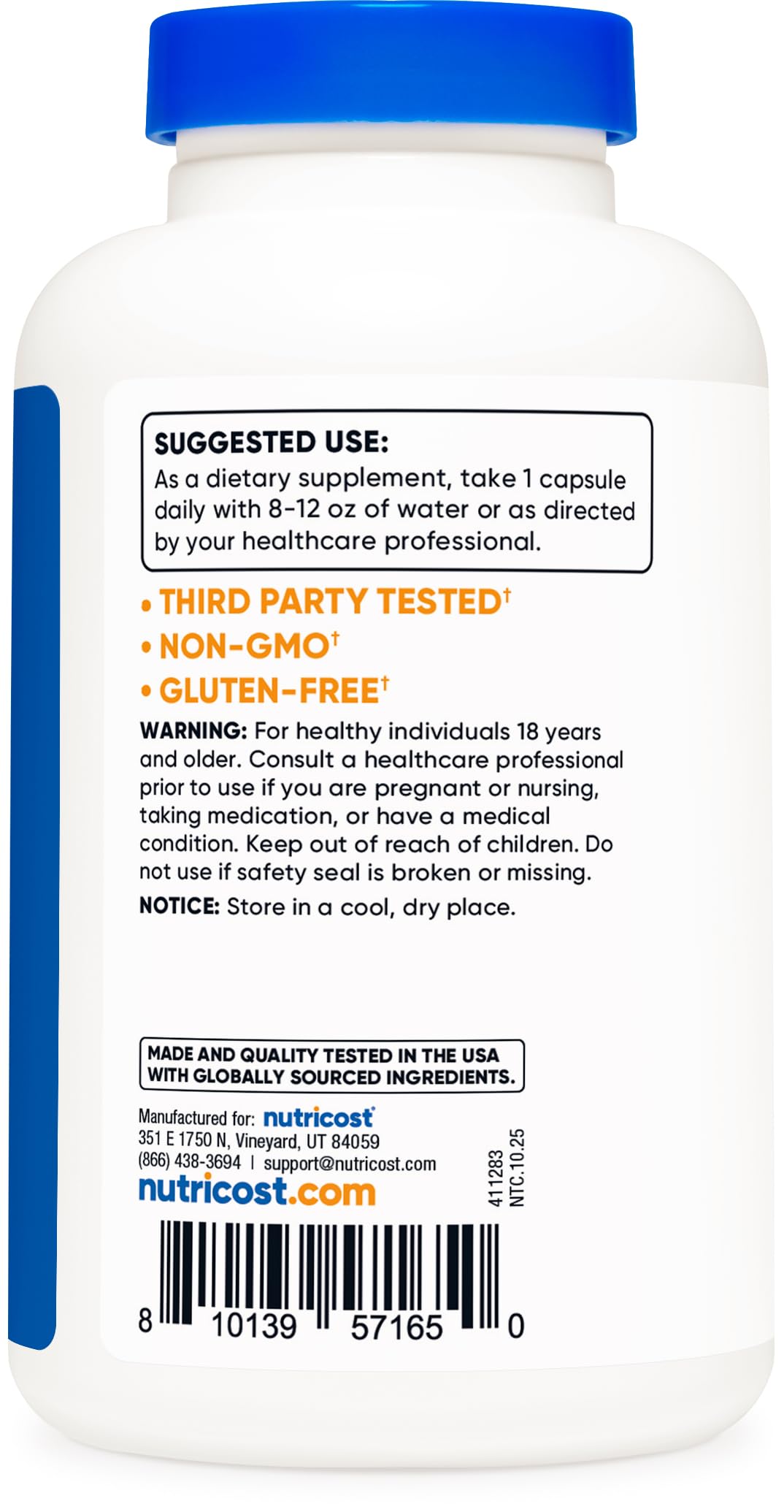 Nutricost NAC 600 mg Capsules | N-Acetyl L-Cysteine

