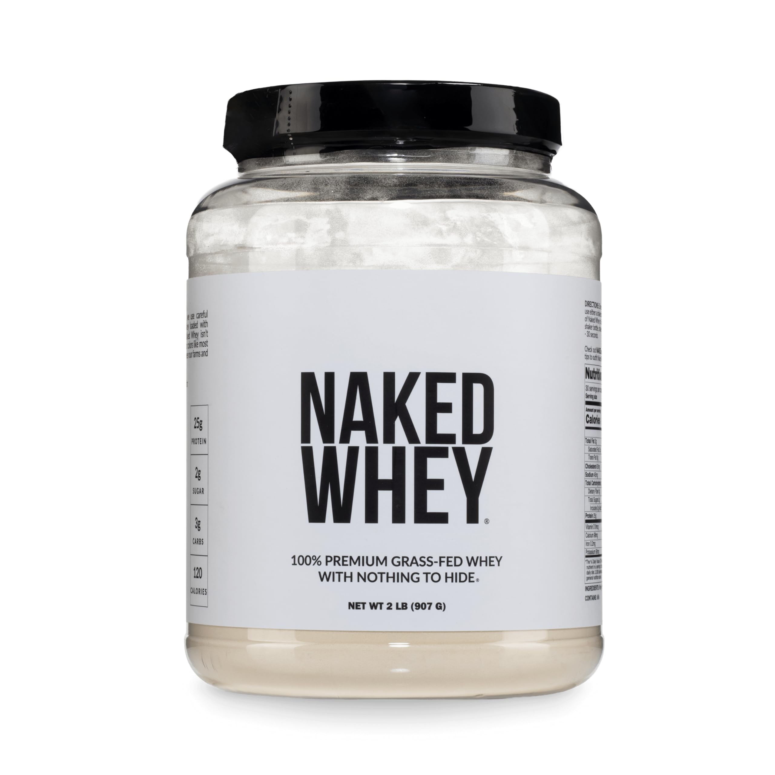 NAKED Whey Protein Powder - Grass-Fed, Non-GMO, Gluten-Free