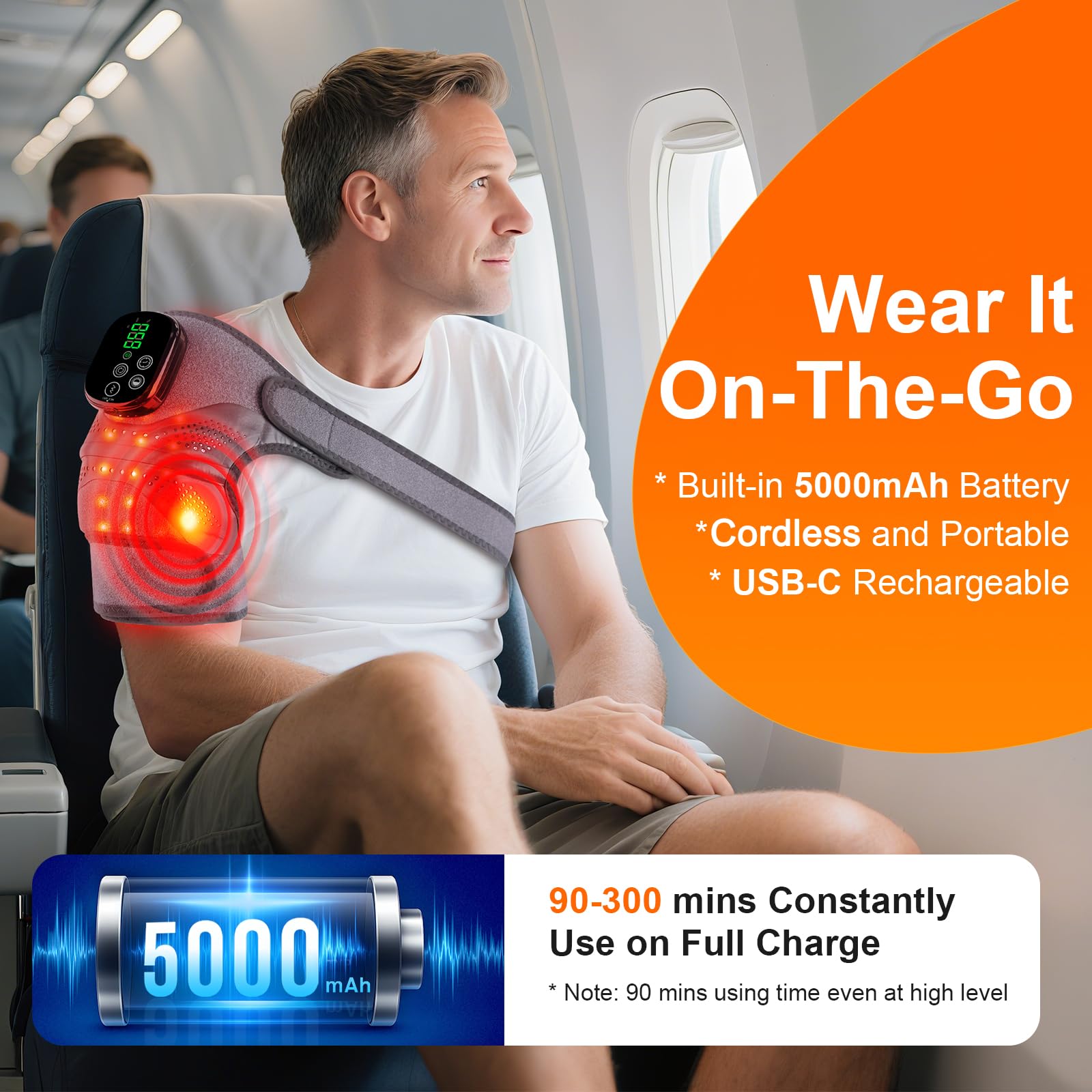 Knee Massager with Heat, Red Light Therapy, and Vibration

