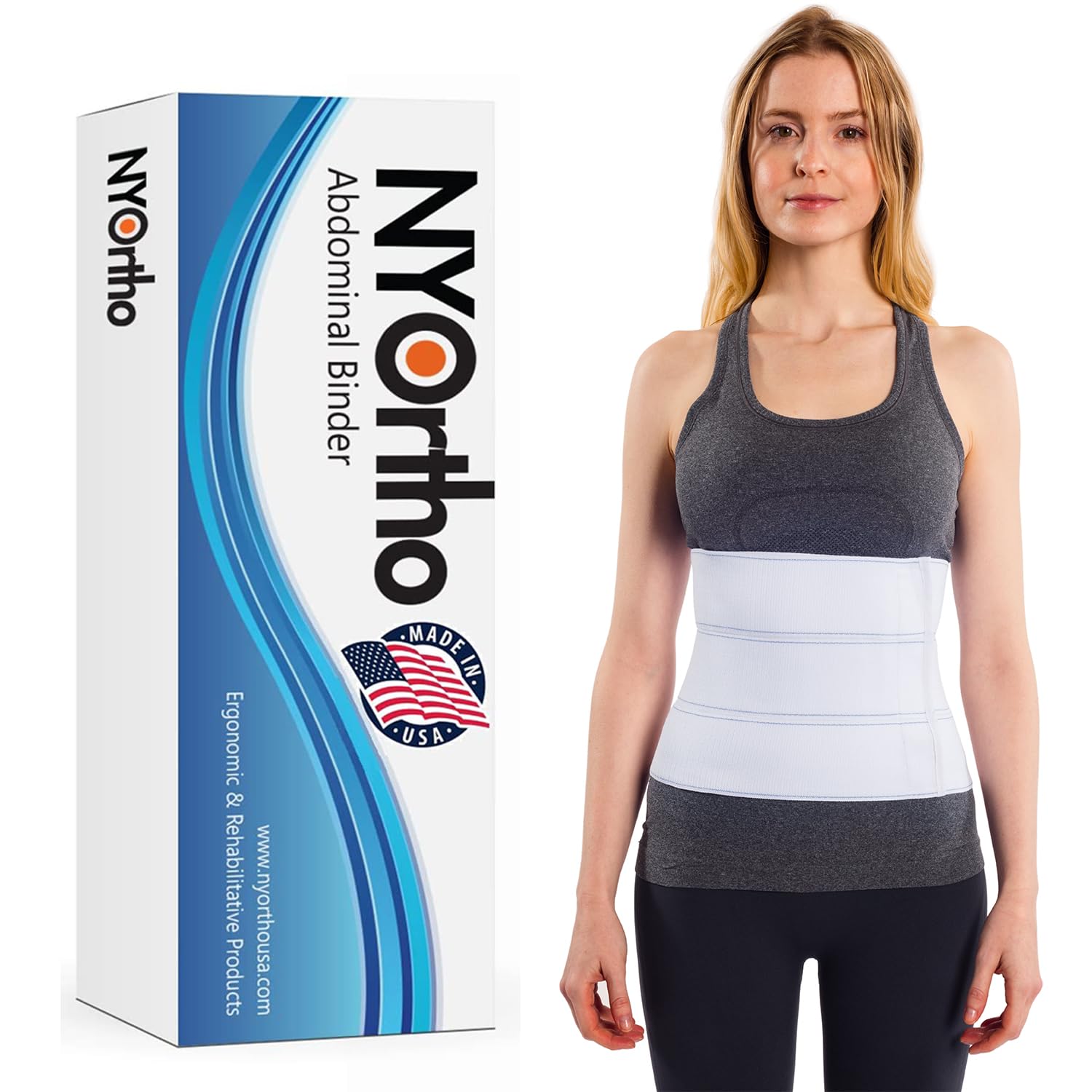 NYOrtho Abdominal Binder for Post-Surgery - Made in USA

