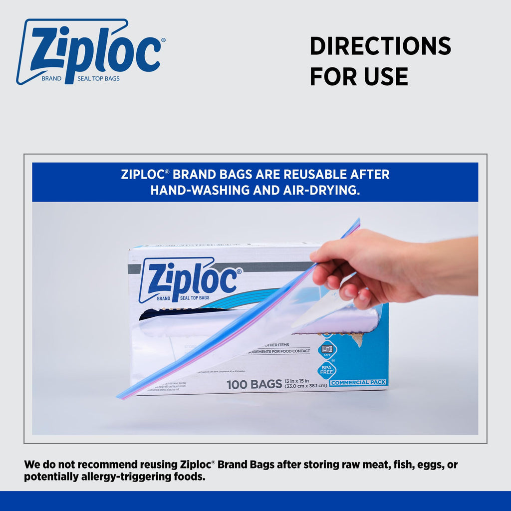 SC Johnson Professional Ziploc Gallon Freezer Bags

