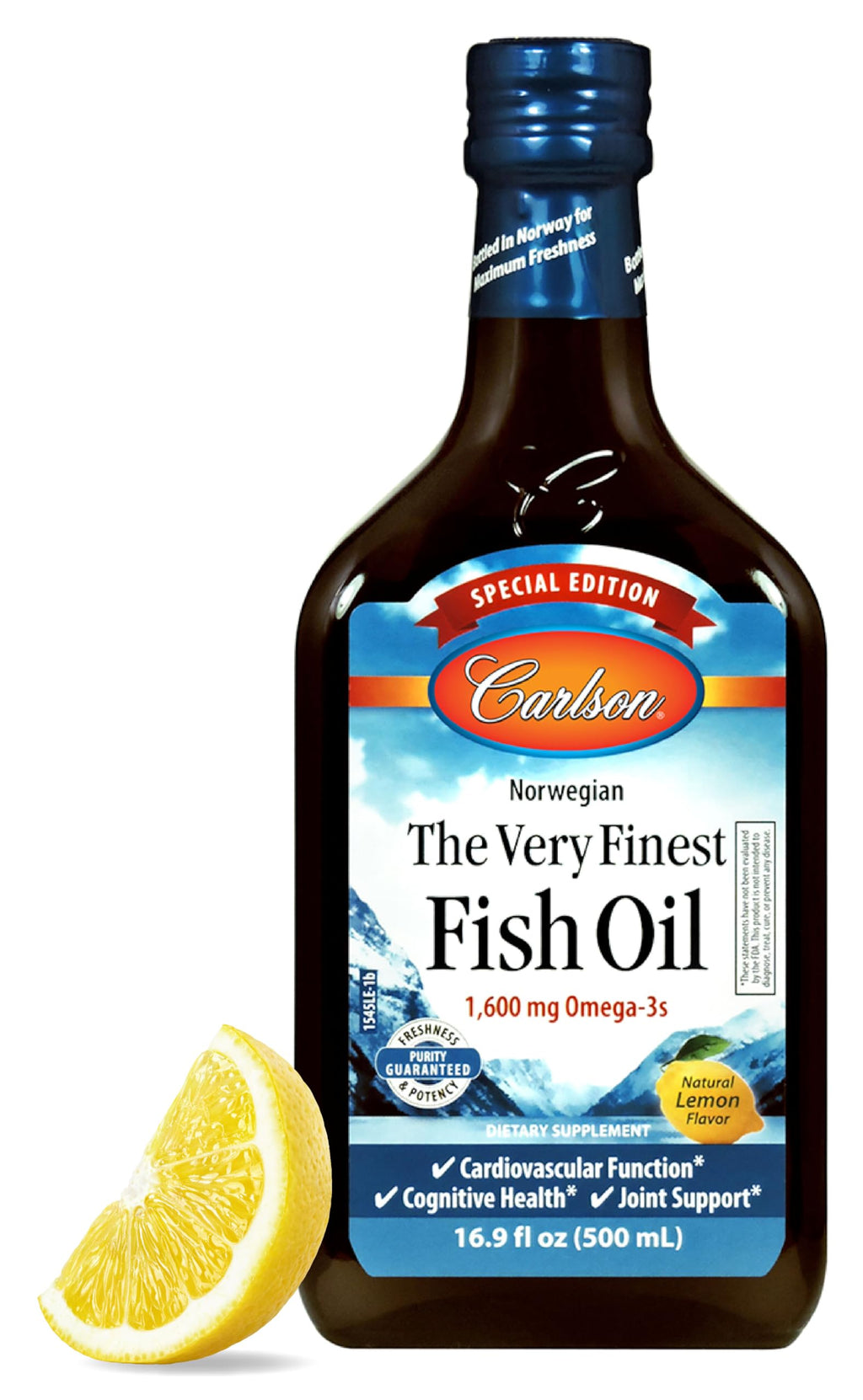 Carlson The Very Finest Fish Oil Liquid Omega-3 Supplement

