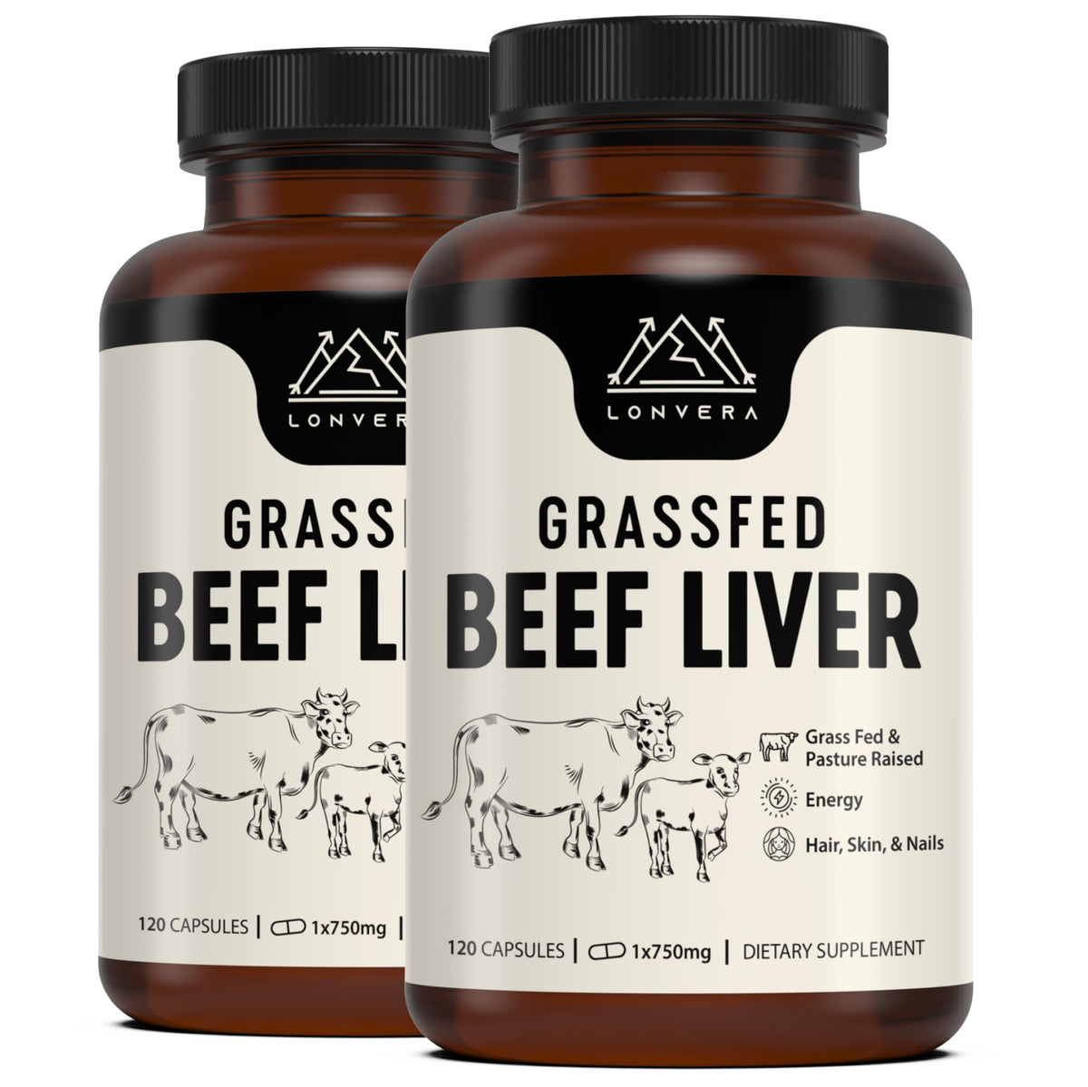 Lonvera Beef Liver Capsules for Energy & Joint Health