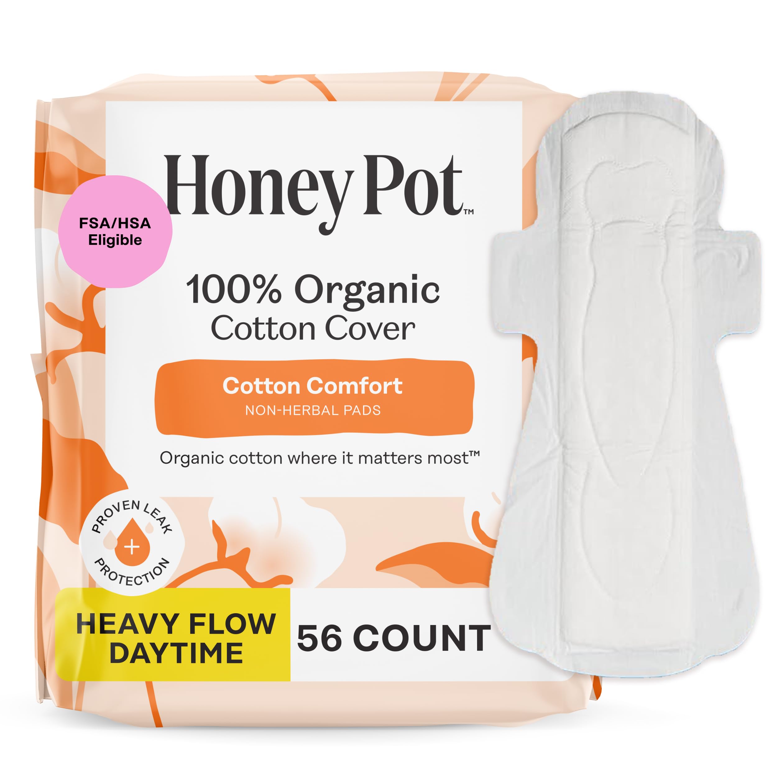 Sanitary Pads with Wings by The Honey Pot Company
