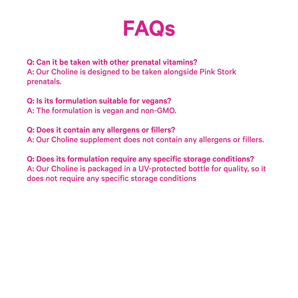Choline Supplement by Pink Stork

