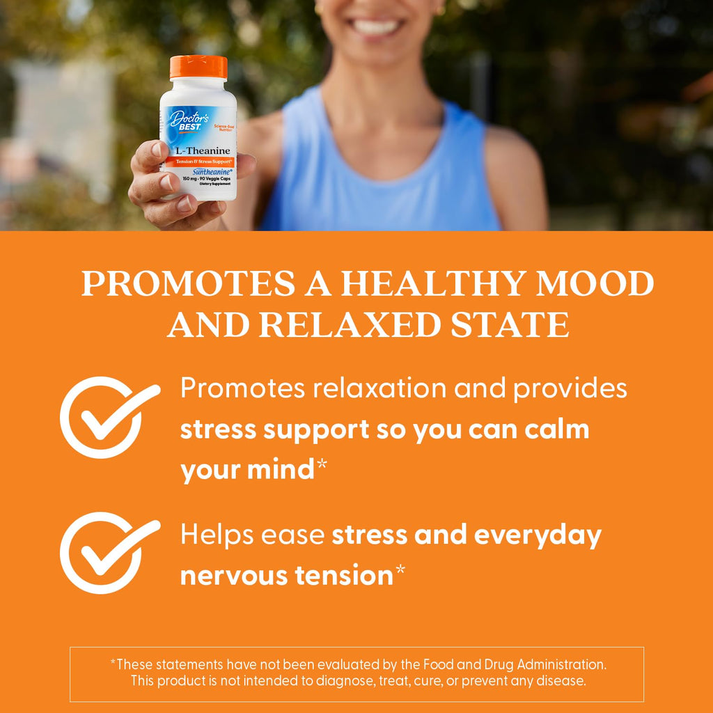 Doctor's Best L-Theanine Suntheanine | Relaxation & Focus

