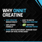 ONNIT Creatine Monohydrate Powder - Unflavored

