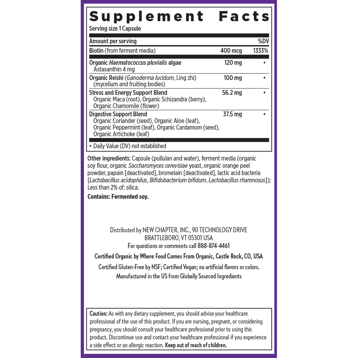 New Chapter Biotin Supplement for Hair Skin Nails

