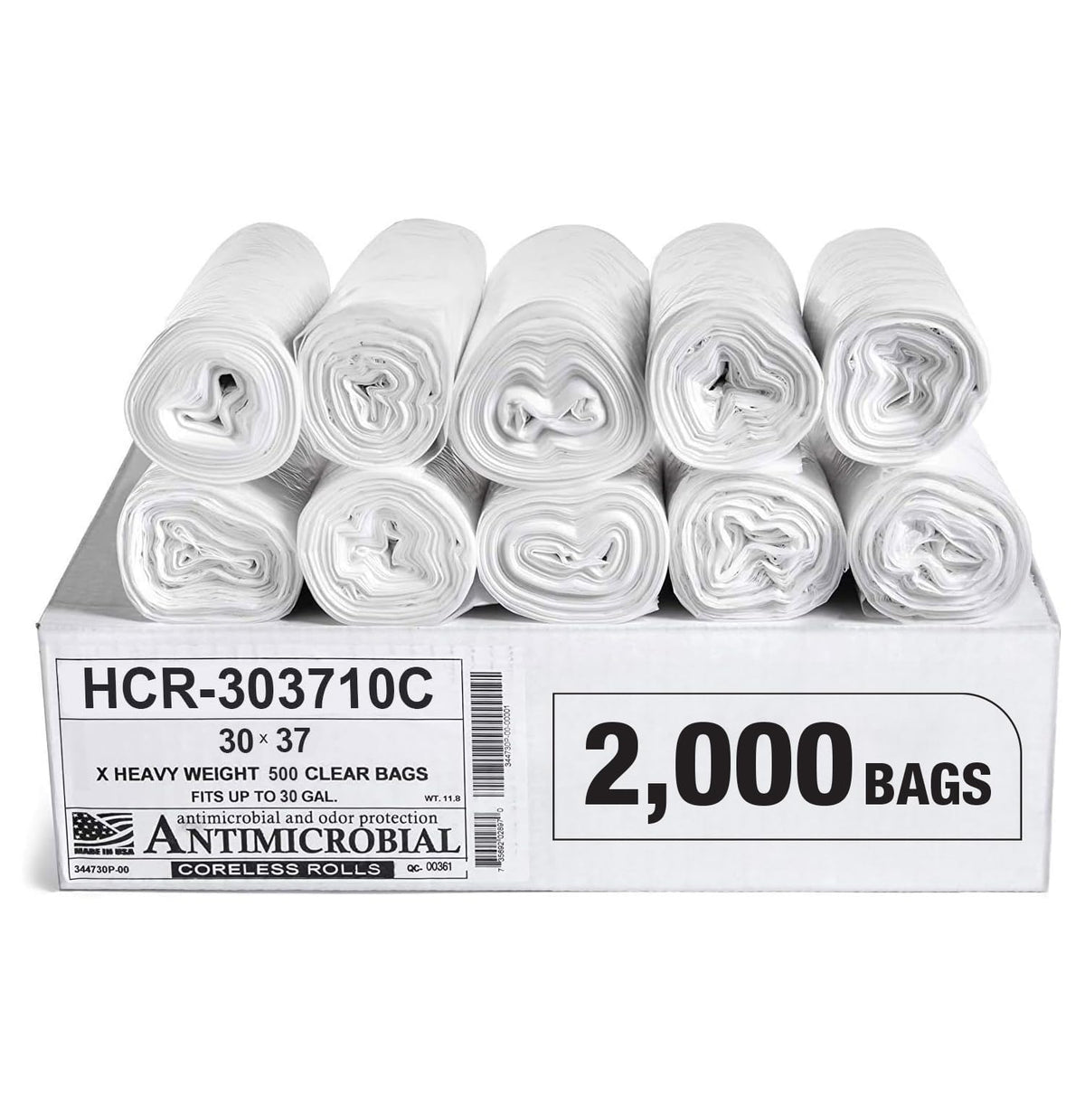 Aluf Plastics High Density Trash Bags - Heavy-Duty