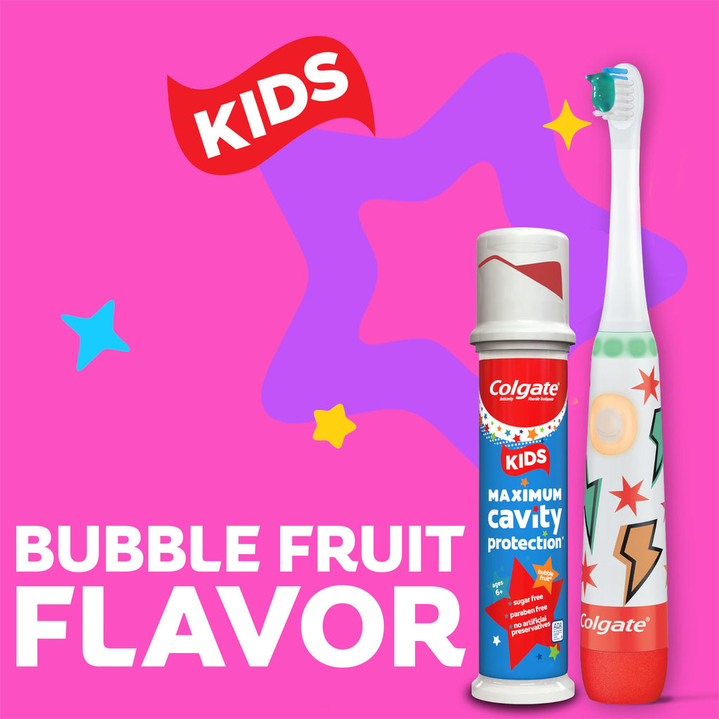 Colgate Kids Toothpaste Pump with Fluoride – Cavity Protection

