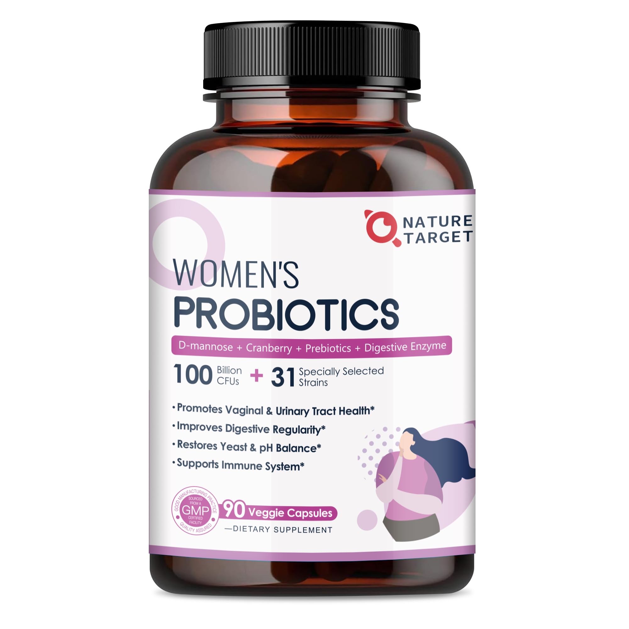 Nature Target Probiotics for Women - Digestive Health

