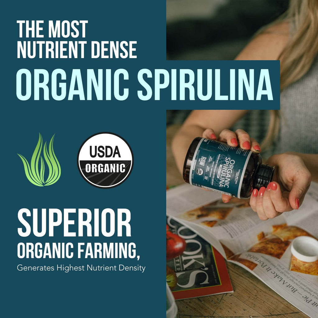 Parry Organic Spirulina Tablets - Raw Nutrient Dense

