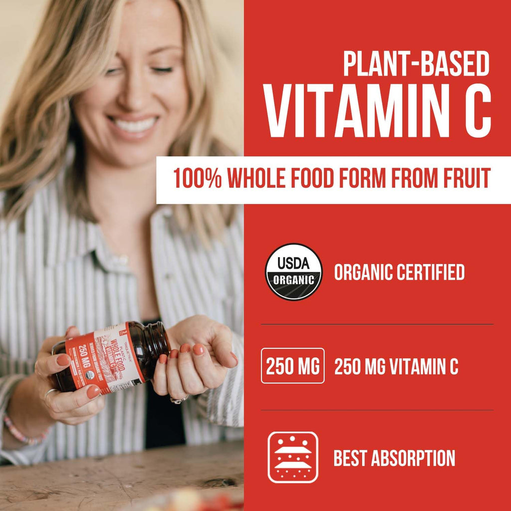 Plant-C Organic Vitamin C Supplement - Whole Food Bioavailable


