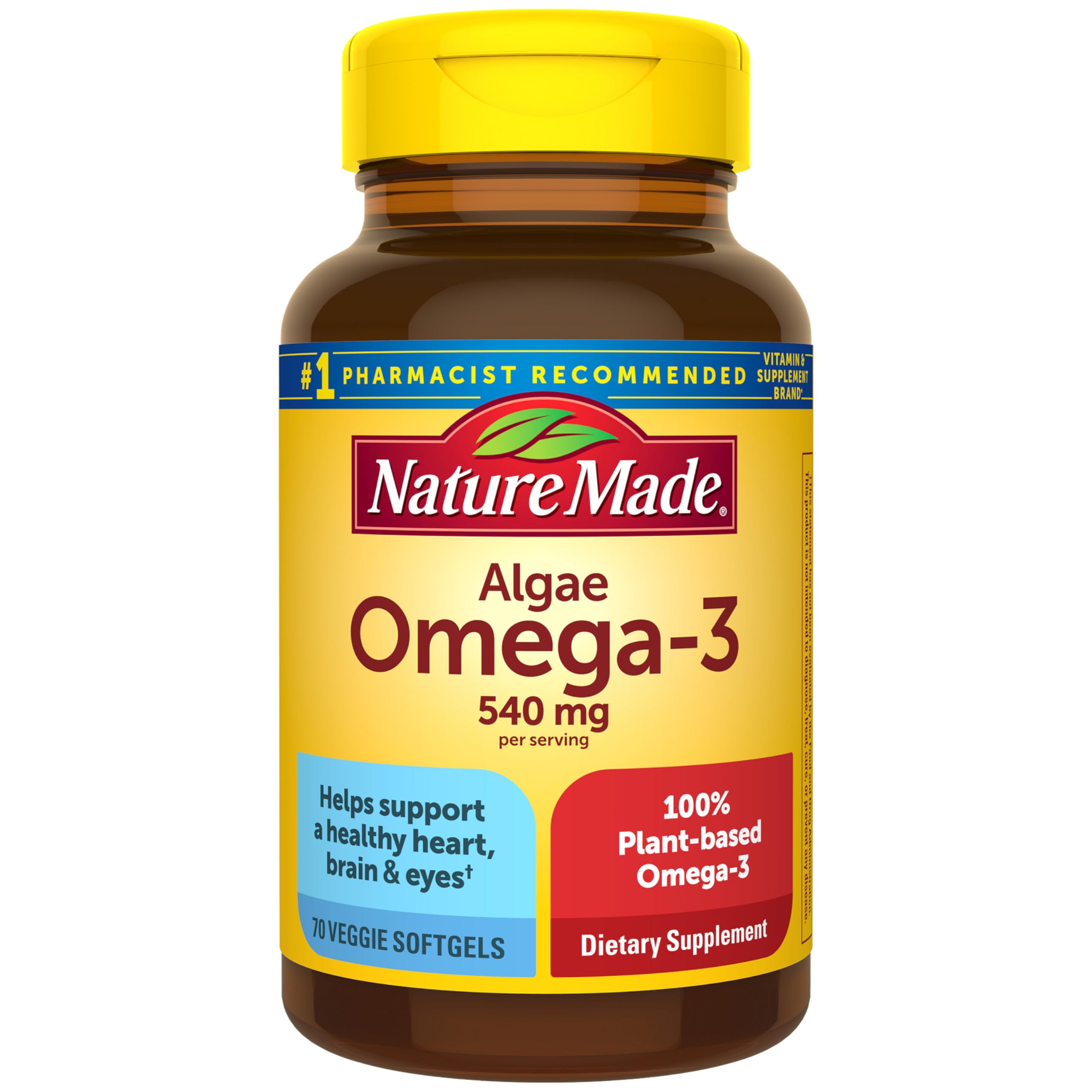 Nature Made Algae Omega-3 540 mg Softgels

