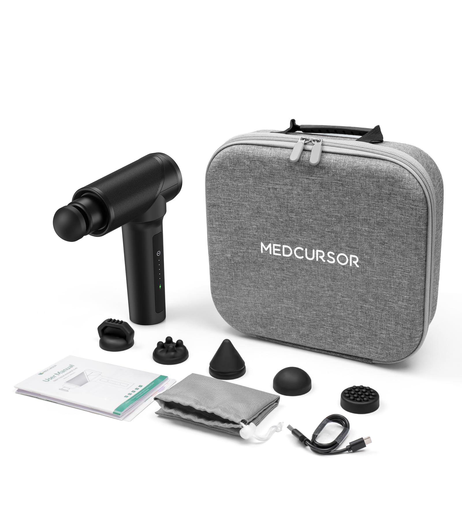 Medcursor Massage Gun | Quiet High-Torque Percussion Massager

