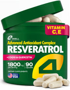 Resveratrol 1800mg Complex Antioxidant for Heart Health

