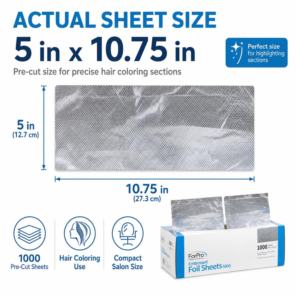 ForPro Embossed Pop-Up Hair Foil Sheets | Salon Color

