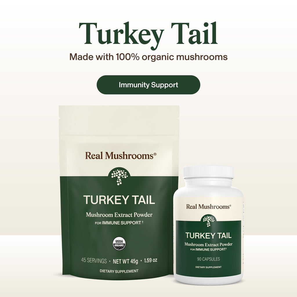 Real Mushrooms Turkey Tail Capsules – Organic Extract

