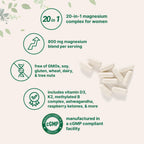 Magnesium Complex for Women | Non-GMO Filler-Free

