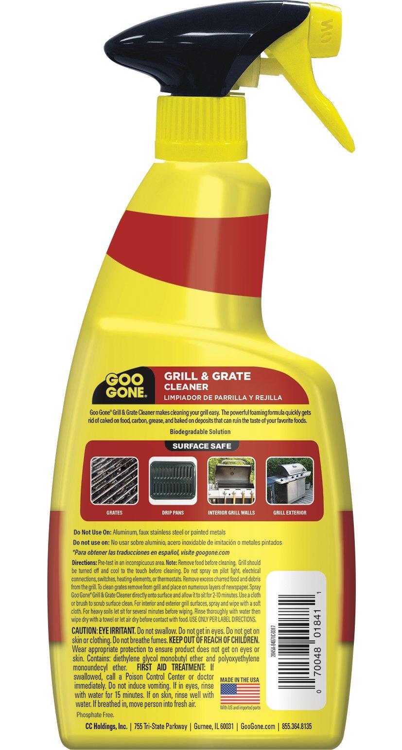 Goo Gone Grill and Grate Cleaner Spray for Grills and Smokers

