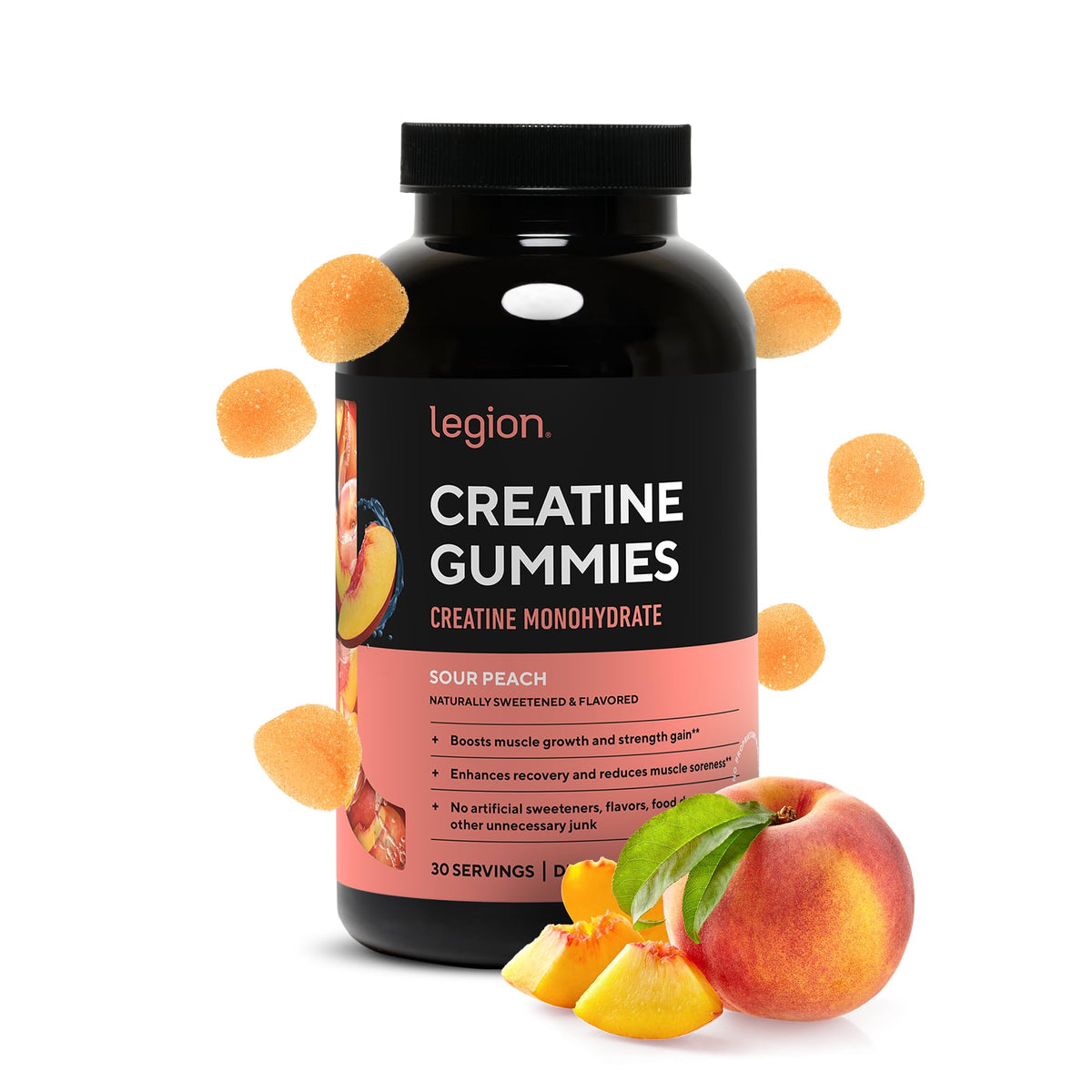 LEGION Creatine Monohydrate Gummies – Chewable Creatine for Muscle Growth & Recovery