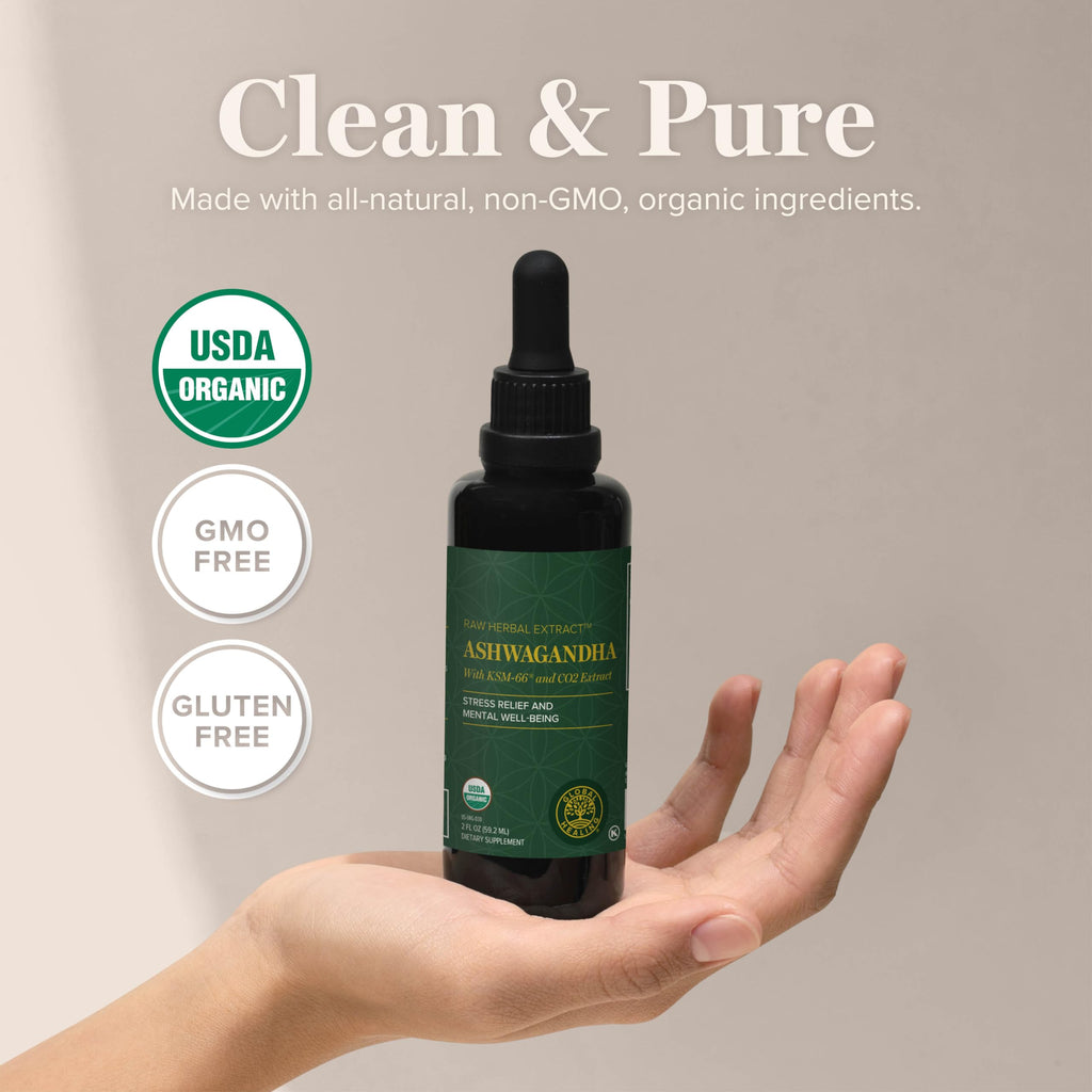 Global Healing Center Ashwagandha Drops with KSM-66 | Stress

