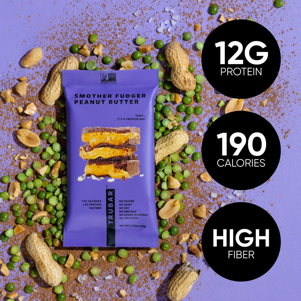 TRUBAR Vegan Protein Bars Variety Pack | Plant-Based Snack

