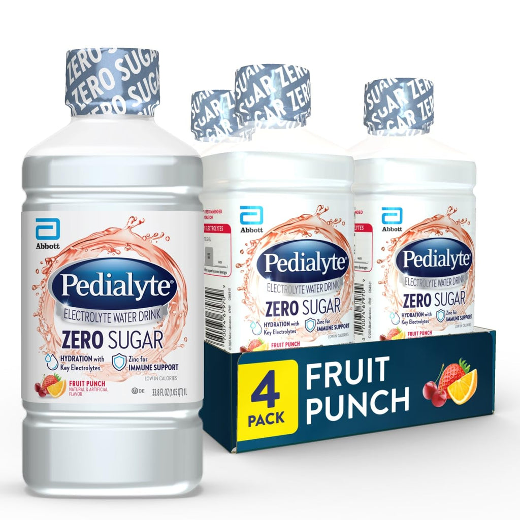 Pedialyte Electrolyte Water with Zero Sugar – Hydration with Three Key Electrolytes
