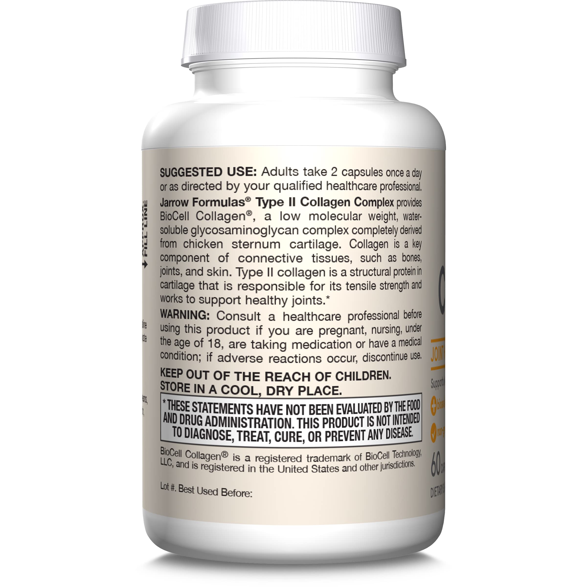 Jarrow Formulas Type II Collagen Complex 1000 mg

