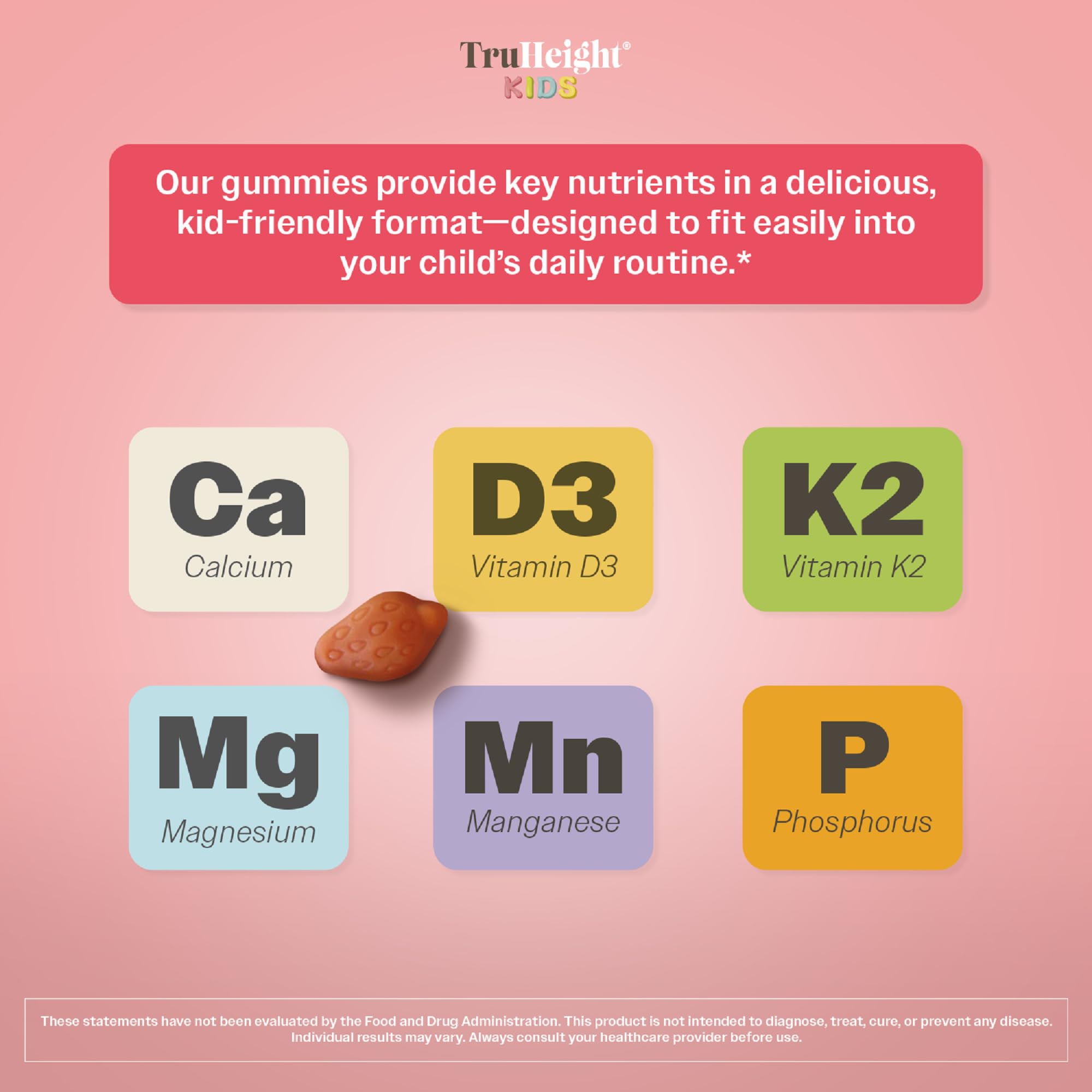 TruHeight Kids Bone Growth Gummies Multivitamin

