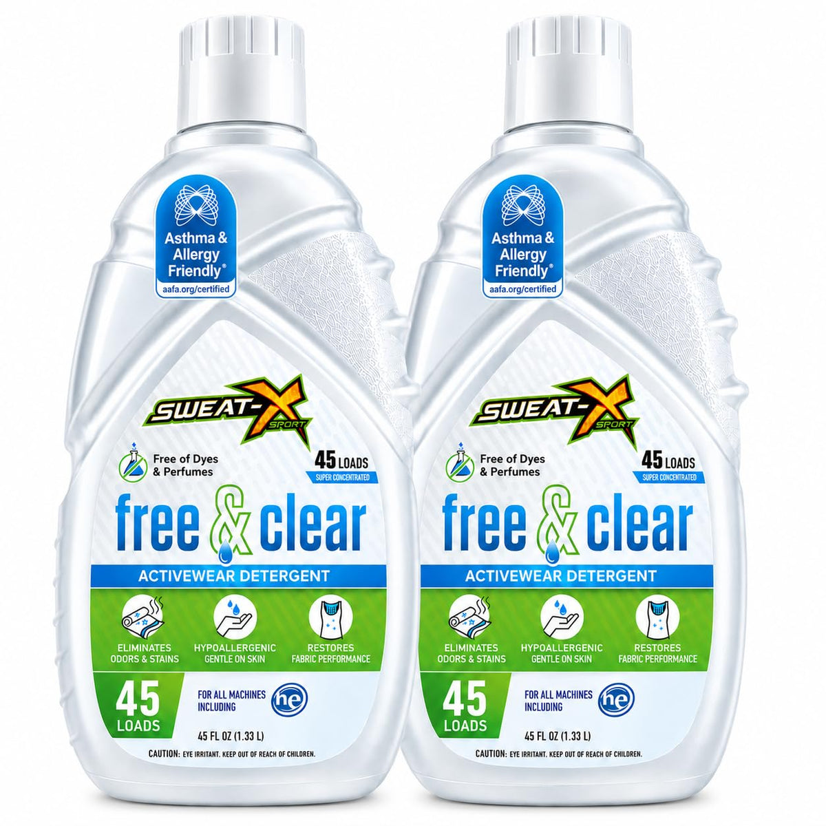 SWEAT X Laundry Detergent for Activewear, Sensitive Skin