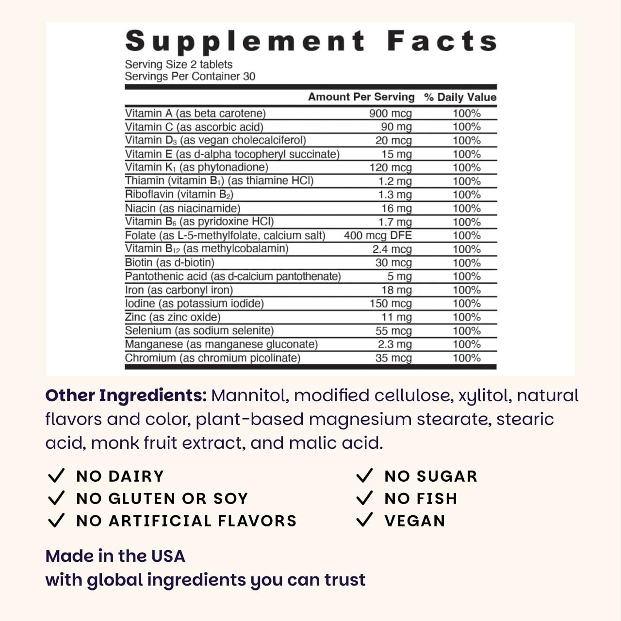 EZ Melts Multivitamin - Daily Vitamin for Energy

