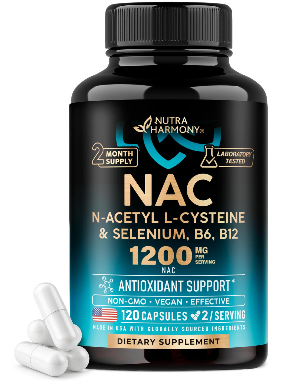 NAC Supplement with Selenium & B Vitamins | Immune Support


