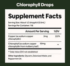 Liquid Chlorophyll Drops Plant-Based Digestive Skin Support

