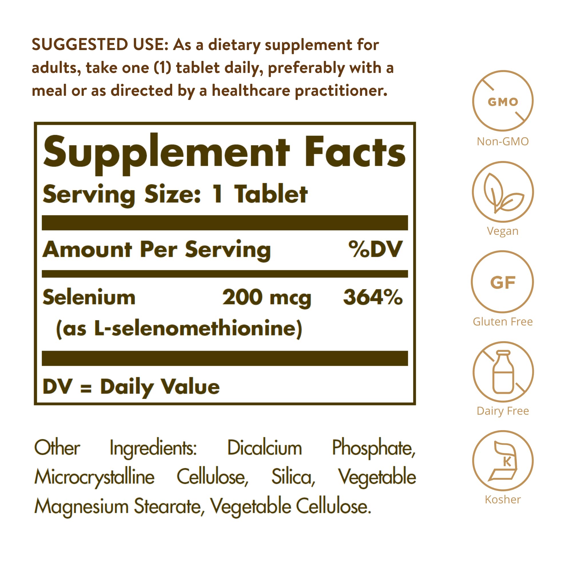 Solgar Yeast-Free Selenium Supplement | Antioxidant Support

