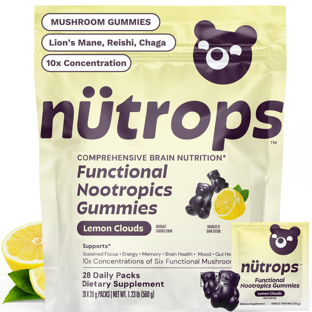 Grüns Nutrops Mushroom Gummies for Brain Health

