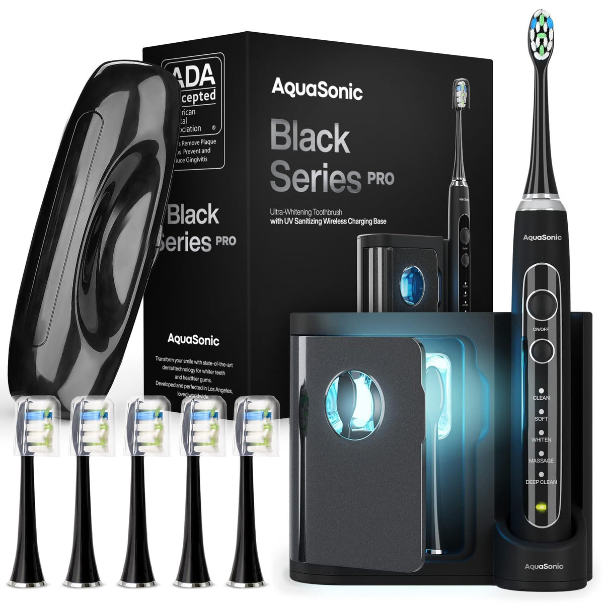 Aquasonic Black Series Ultra-Whitening Electric Toothbrush