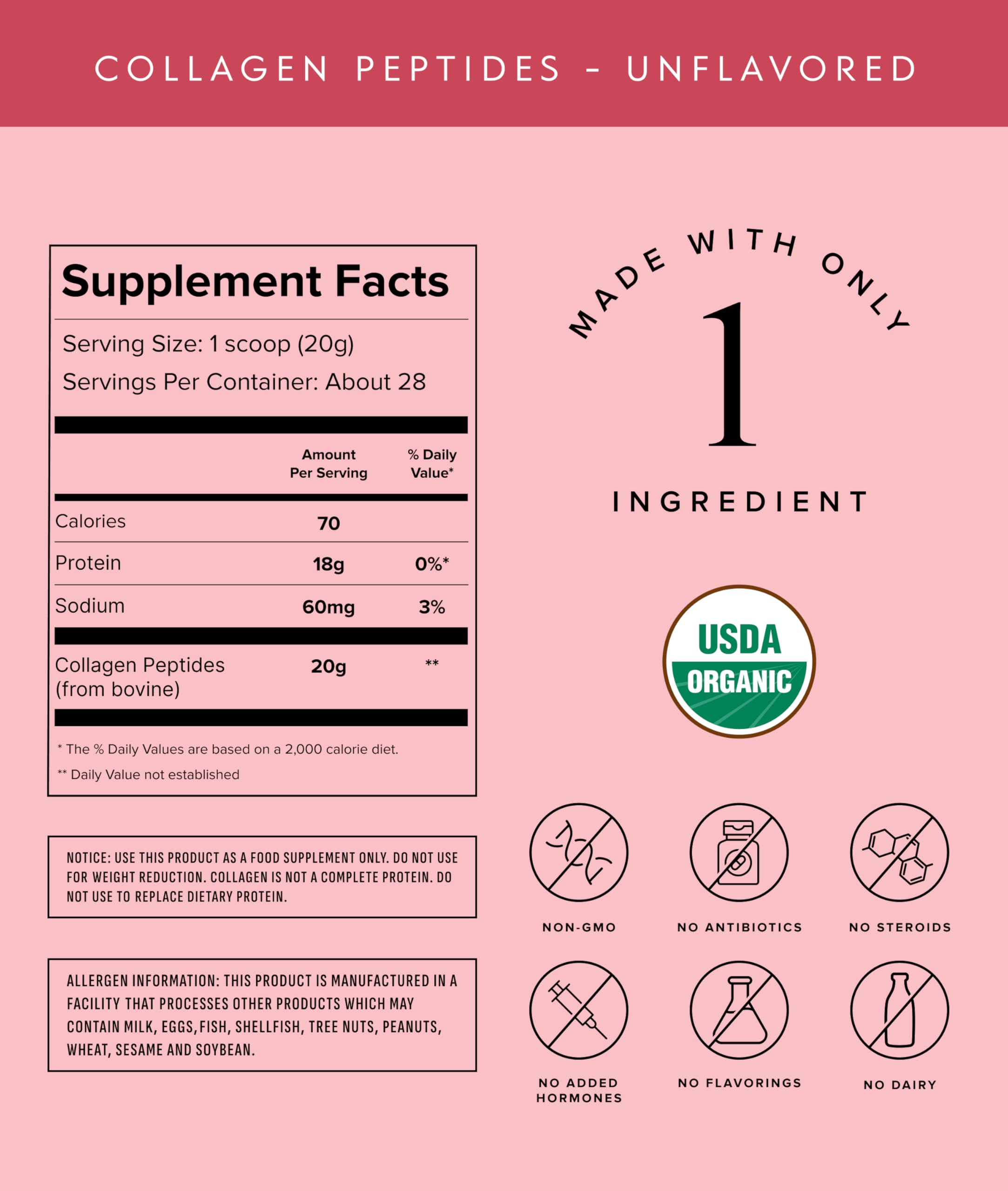 Truvani Hydrolyzed Collagen Peptides Unflavored

