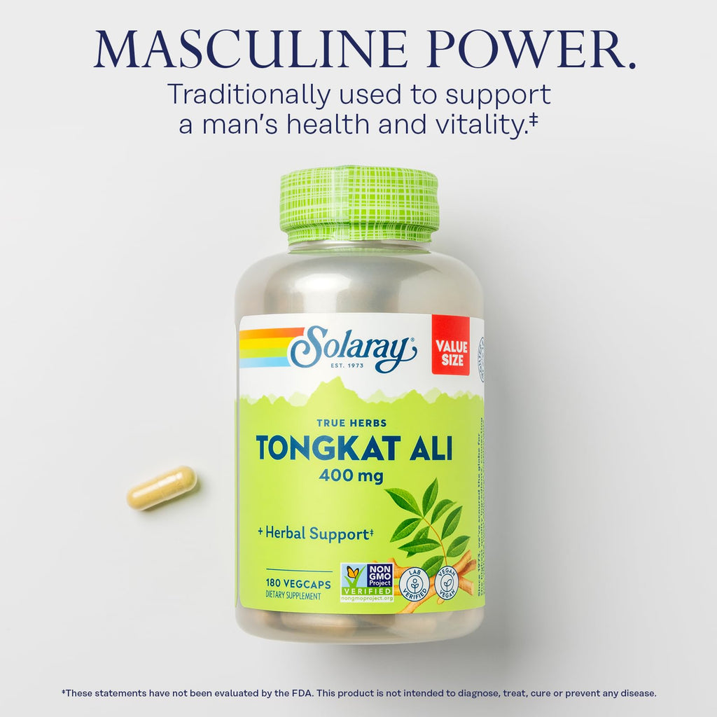 Tongkat Ali 400 mg for Men | Solaray Herbal Supplement

