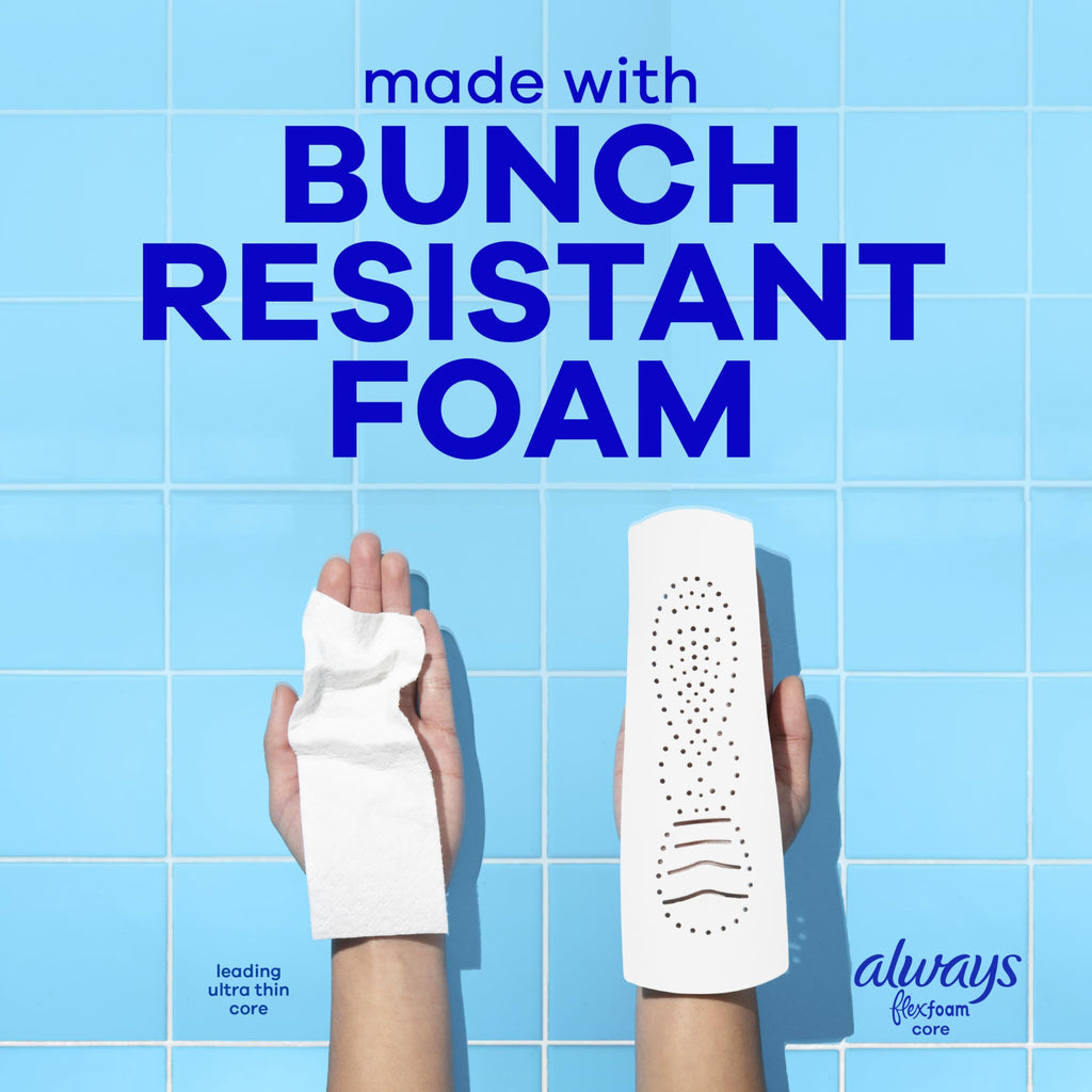Always Infinity FlexFoam Pads for Women | Dermatologically Tested


