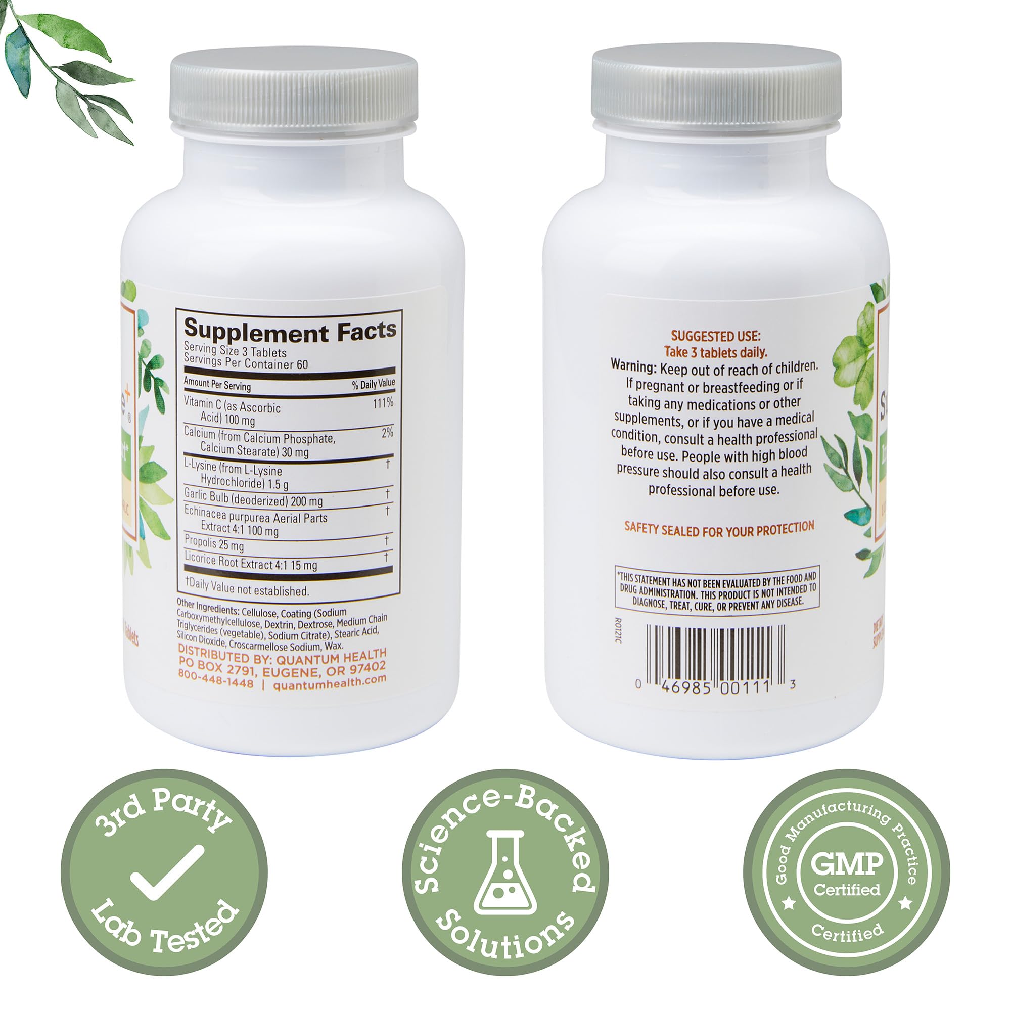 Quantum Health Super Lysine+ Immune Support Tablets

