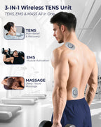 KingPavonini Wireless TENS Unit Dual-Channel Pain Relief

