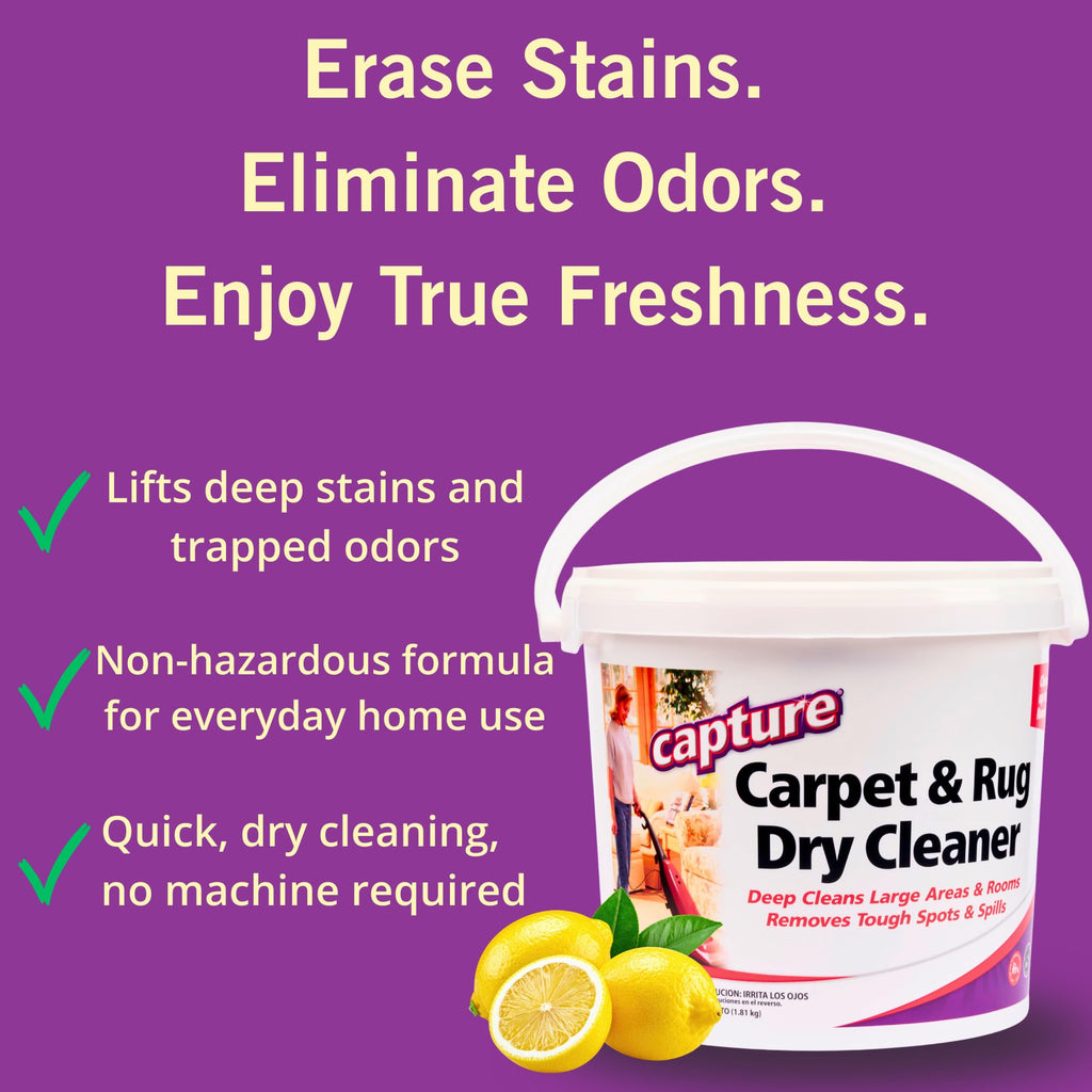 Capture Carpet & Rug Dry Cleaner Powder | Deodorizer

