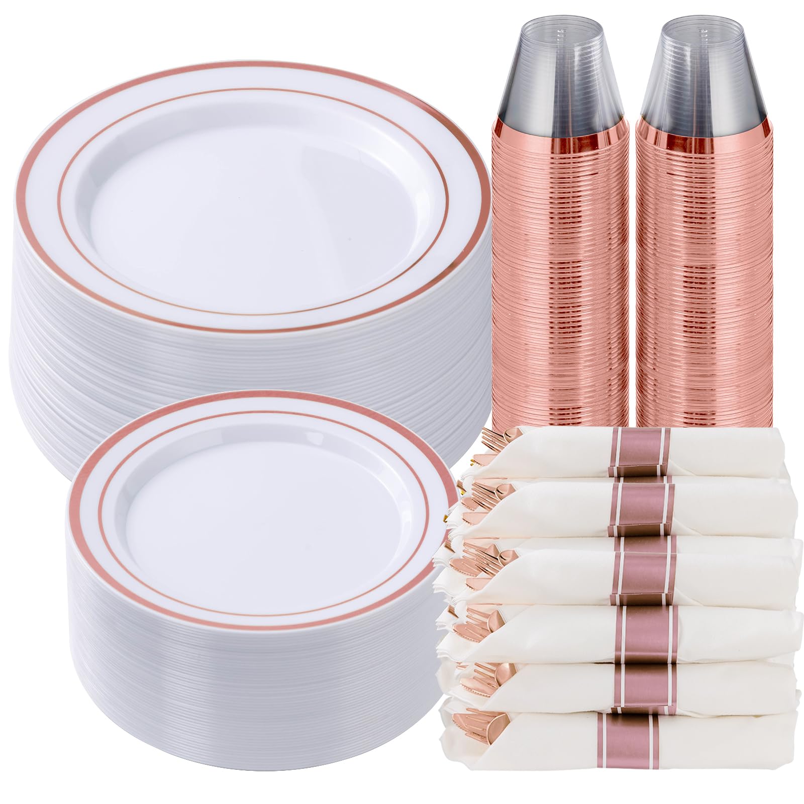 Plastic Dinnerware Set by Goodluck for Parties