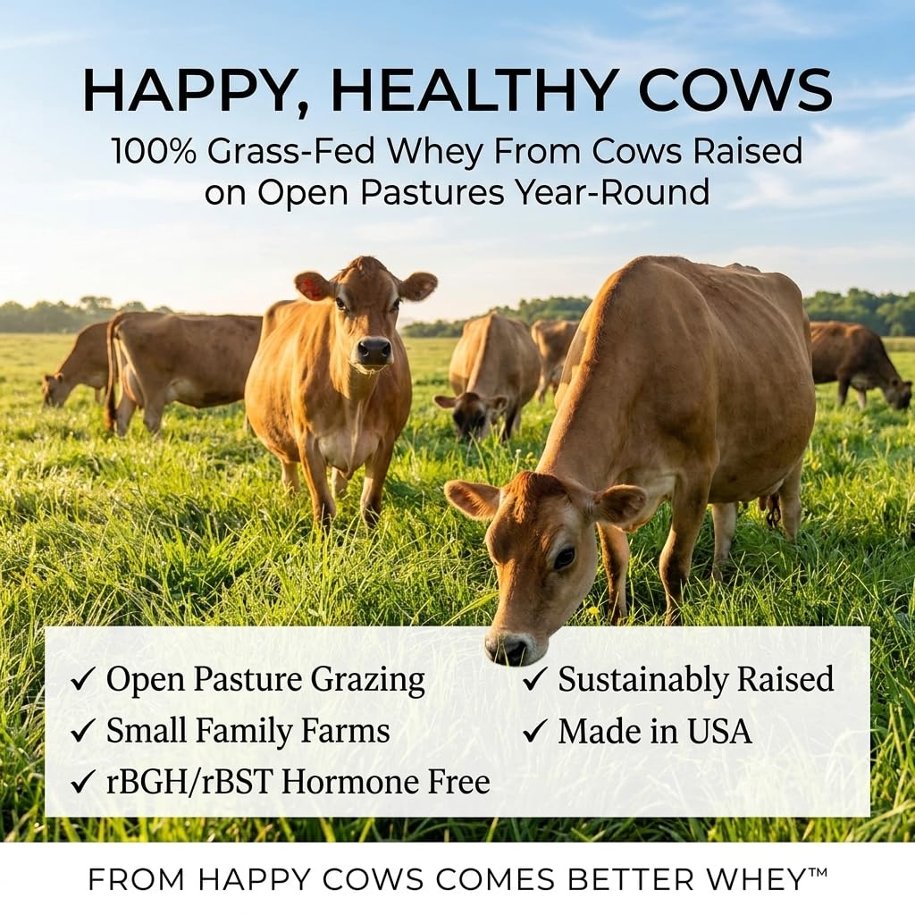 Raw Grass Fed Whey Protein Powder Unflavored 1 Ingredient

