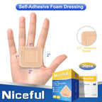 Niceful Silicone Foam Dressing with Border | Wound Care

