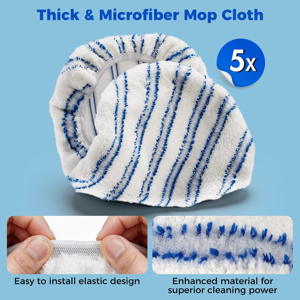 Masthome Microfiber Mop for Floor Cleaning - Five Pads


