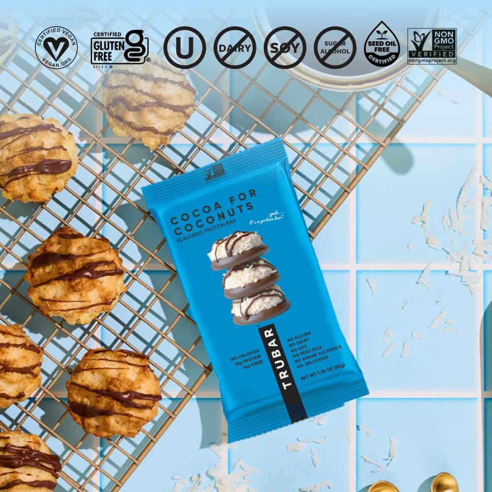 TRUBAR Vegan Protein Bar | Plant Based, Gluten Free


